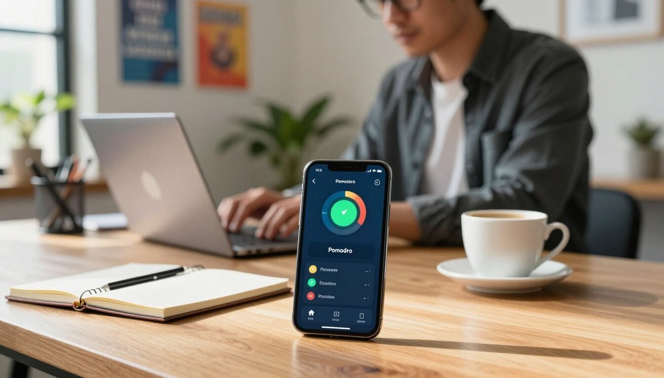 técnica pomodoro apps celular produtividade foco